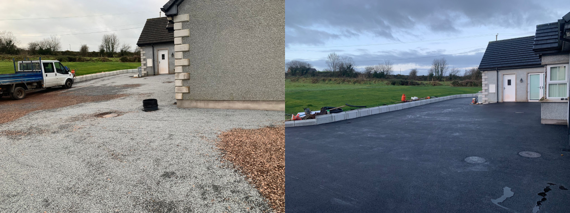 Completed tarmac entrance way in Tyrone